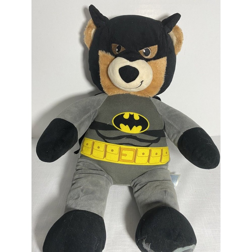 Build A Bear DC Comics 16” BATMAN with Cape & Talks Stuffed Plush Please Read